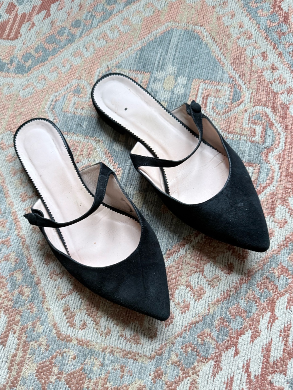 J. Crew Pointed-Toe Mary Jane Mule Flats